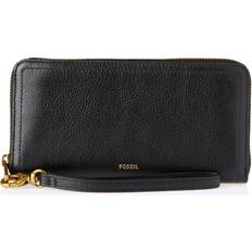 Fossil Logan RFID Zip Around Clutch - Black