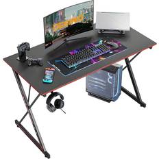 Desino Computer Gaming Desk- Black/Red, 1000x500x750mm