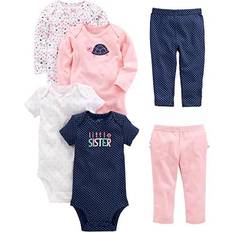 Polka Dots Other Sets Carter's Baby Girls Bodysuits & Pants 6-Piece Set