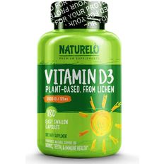 Naturelo Vitamin D3 Plant-Based from Lichen 180 Swallow