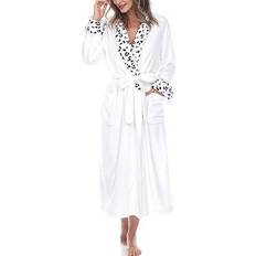 White Mark Long Cozy Loungewear Belted Robe