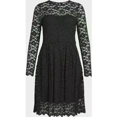 Knee Length Dresses - L Vila Kalila Lace Long Sleeved Dress