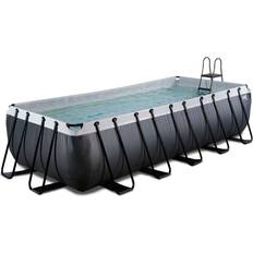 Exit Toys pool m/filterpumpe Black Leather sort 540x250x122 cm