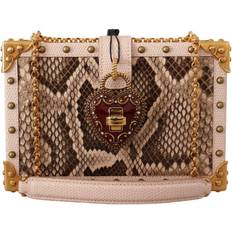 Dolce & Gabbana Pink Leather MY HEART Box Shoulder Cross Body Women's Bag