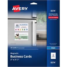 Avery AVE8374 Business Cards, for in.,30-PK,WE