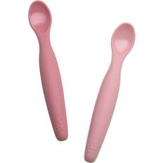 Sebra Children's Cutlery Sebra Silikone skesæt, lang, blossom pink