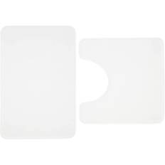 White Non-Slip Bath Mats Catherine Lansfield Bathmat set (B09NDS3B63)