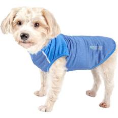 Petlife TSHL1BLXL Active Aero-Pawlse Heathered Quick-Dry 4-Way Stretch-Performance Dog Tank Top T-Shirt