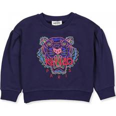 Kenzo Kid's Metallic Logo Embroidered Sweatshirt - Electric Blue (K15574)