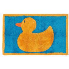 Homescapes Rubber Duck Bath Mat Blue