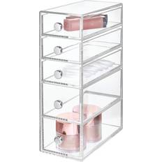 iDESIGN Jewelry Boxes and Organizers Clear Five-Drawer Tower Organizer