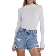 Stradivarius Ripped Denim Shorts