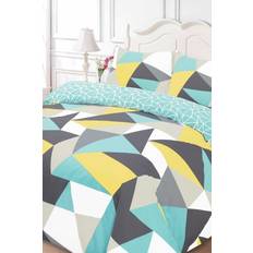 Dreamscene Shapes Duvet Cover Yellow, White, Grey, Green, Blue, Pink, Multicolour