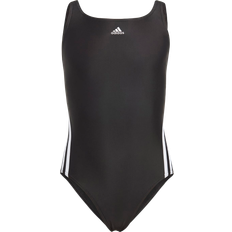 Adidas Swimwear adidas Kid's 3-Stripes Swimsuit - Black/White (IB6009)