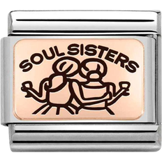 Nomination Soul Sisters Charm - Silver/Rose Gold