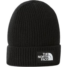 White Headgear The North Face Logo Box Cuffed Beanie
