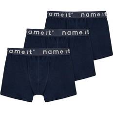 Organic Cotton Underwear Name It Basic Boxer Shorts 3-pack - Dark Sapphire (13208836)