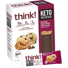 Think! Keto Protein Bars Chocolate Peanut Butter Cookie Dough