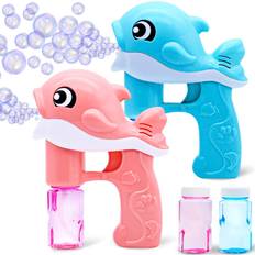 2 Bubble Guns Kit Whale Automatic Bubble Maker Blower Machine with 2 Bubble Solutions for Kids, Bubble Blower for Bubbleâ¦