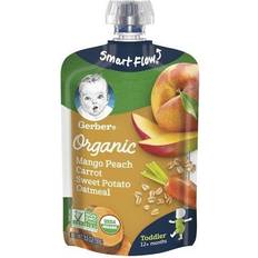 Gerber Organic Toddler Baby Oatmeal Food Pouch Mango Peach Carrot Sweet Potato