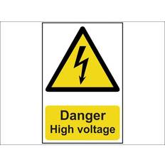 Scan Self adhesive semi-rigid PVC Danger High Voltage