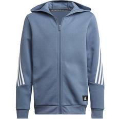 Adidas Boy's Future Icons 3-Stripes Hoodie - Blue/White (HN6174)