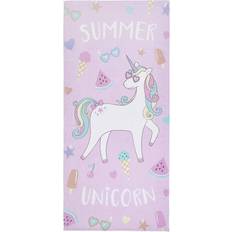 Catherine Lansfield Summer Unicorn Bath Towel Pink