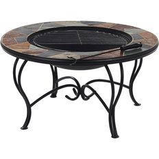 Beliani Charcoal Fire Pit Multicolour EREBUS