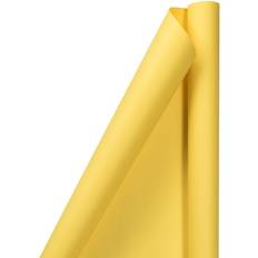 Jam Paper Yellow Matte Wrapping 25 Sq ft All Occasion 1/Pack