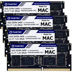 Sodimm ddr4 64gb TIMETEC Hynix IC 64GB KIT (4x16GB) Compatible for Apple 2017 iMac 27-inch w/Retina 5K Display DDR4 2400MHz PC4-19200 2Rx8 CL17 1.2V SODIMM Memory