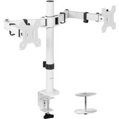 Vivo White Dual Desk Mount Fits 2