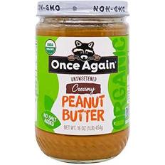 Again Organic Peanut Butter Creamy Unsweetened Salt