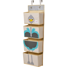 Beige Wall Storage 3 Sprouts Ostrich Hanging Wall Organizer