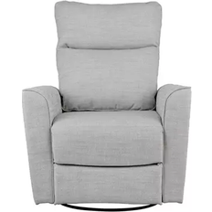 Grey Armchairs Kid's Room OBaby Savannah Swivel Glider Recliner Chair