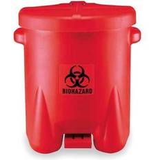 Eagle Eagle 14 Gallon Safety Poly Biohazardous Waste Can, Red