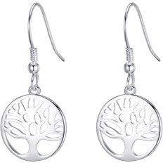 Philip Jones Tree of Life Drop Earrings - Silver