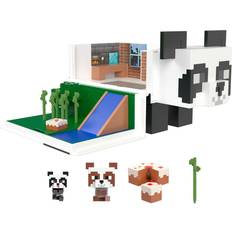 Minecraft Play Set Minecraft Mob Head Minis Panda Playhouse Set And Figures