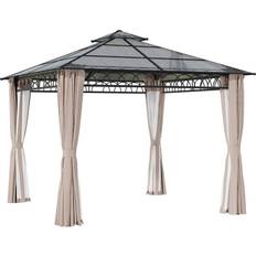 OutSunny Double Roof Hard Top Gazebo 3x3 m