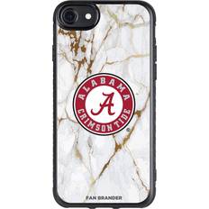 Fan Brander Black Alabama Crimson Tide iPhone Slim Marble Design Case