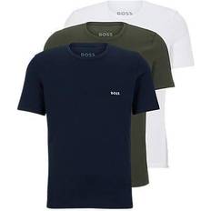 Cotton Base Layer Tops HUGO BOSS Undershirt 3-pack - Blue/Green/White