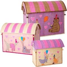 Rice Storage Baskets Rice Raffia Storage Party Animal Theme 3-pack