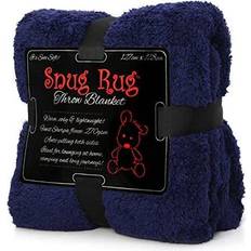 Snug Rug Fleece Blankets Black, White, Brown, Beige, Grey, Green, Purple, Blue, Pink, Red (178x127cm)