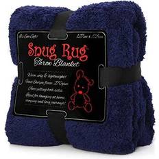 Snug Rug Fleece Blankets Red, Pink, Blue, Purple, Green, Grey, Beige, Brown, White, Black (178x127cm)