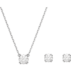 Swarovski Jewellery Sets Swarovski Constella Round Jewellery Set - Silver/Transparent