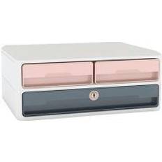 CEP Moov Up Secure 3 Drawer Monitor Riser Station Pink/Grey 1090211681