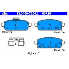 ATE Bromsbelägg, skivbroms Opel Zafira