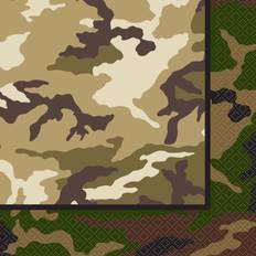 Unique Party Military Camo Lunch Napkins (Pack Of 16)
