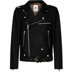 Wallis Wool-Blend Biker Jacket