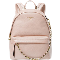 Michael Kors Slater Medium Pebbled Leather Backpack - Soft Pink/Gold