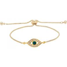 Green - Women Bracelets Jon Richard Evil Eye Toggle Bracelet - Gold/Transparent/Green